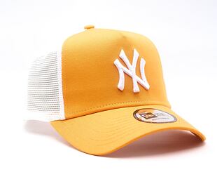 Cap New Era - MLB Essential 9FORTY A-Frame Trucker - NY Yankees - Orange / White