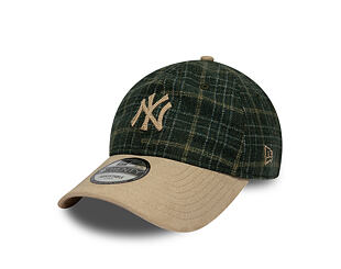 Cap New Era - MLB Mix Check 9TWENTY - NY Yankees - Stone / Cilantro Green