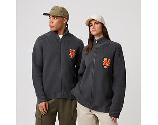 Sweater New Era - MLB Zip Knitwear - NY Mets - Steel