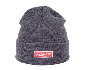Mitchell & Ness Branded Roll Up Beanie Black