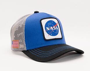 Capslab NASA A-Frame Trucker CL/NASA/1/NAS3 Royal Blue / Grey / Black Cap