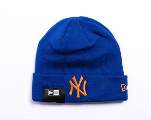 New Era MLB League Essential Cuff Beanie New York Yankees Royal Blue / Orange