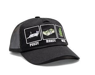 Kšiltovka RIP N DIP Pussy Money Weed Trucker Hat (Black) RND10127