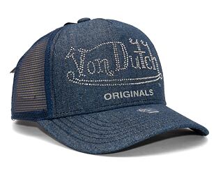 Kšiltovka Von Dutch Trucker Fargo - Cotton Twill - Denim Blue