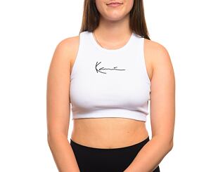 Dámské Tílko Karl Kani Small Signature Essential Racer Rib Top white