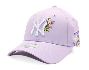 Dámská Kšiltovka New Era - MLB Floral Icon 9FORTY - NY Yankees - Lila