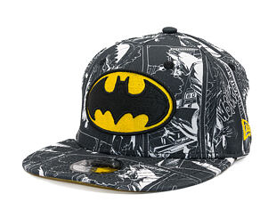 Dětská Kšiltovka New Era - WARNER BROS DC Print 9FIFTY - Batman - Yellow / Black