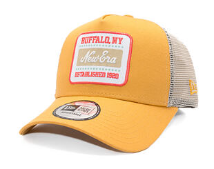Kšiltovka New Era - Branded Buffalo Patch 9FORTY Trucker - Stone