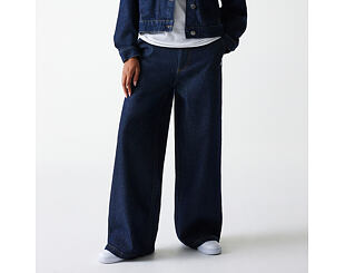 Dámské Kalhoty New Era - MLB Wide Leg Denim Pant - NY Yankees - Indigo