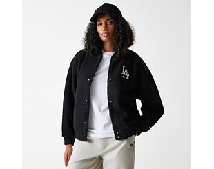 Dámská Bunda New Era - MLB Sherpa Bomber - LA Dodgers - Black