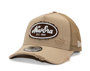 Cap New Era - Branded Oval Canvas Distress 9FORTY Trucker - Camel