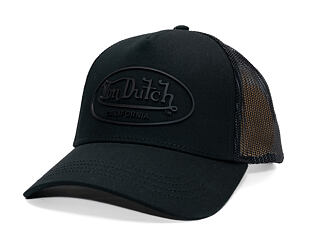 Cap Von Dutch - Trucker - Rubber Logo Black/Black