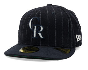 Cap New Era - MLB Moon Cooperstown 59FIFTY - Colorado Rockies - White And Navy Pinstripe
