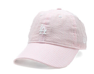 Kids Cap New Era - MLB Seersucker 9TWENTY - LA Dodgers - Pink Rouge