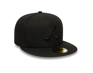 Cap New Era - MLB Black on Black 59FIFTY - Atlanta Braves - Black