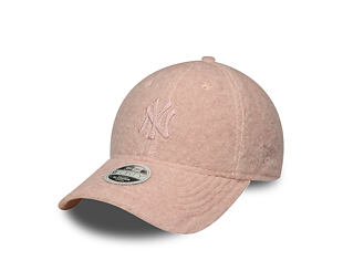 Womens Cap New Era - MLB Winter Borg Teddy 9FORTY M-CROWN - NY Yankees - Blush Pink