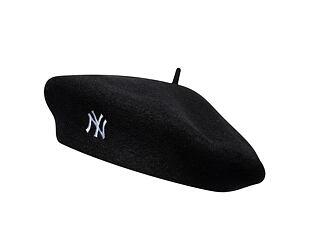 Womens Beret New Era - MLB Wool Script Beret - NY Yankees - Black