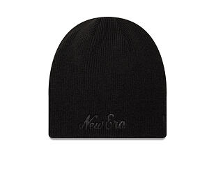 Beanie New Era - Branded Script Beanie Knit Thin - Black