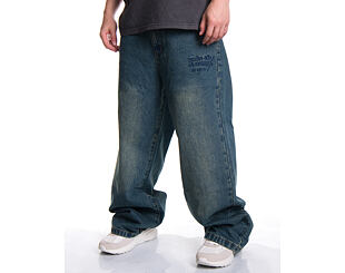 Pants Ed Hardy - Mens Fireball Dragon Dirty Wash Xxtra Denim Trousers Jeans - Green Tint