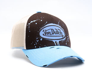 Cap Von Dutch - Baseball - Print & Embroidery - Black / Light Blue