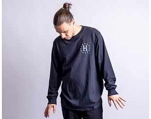 HUF Puff Galaxies Longsleeve Black Tee