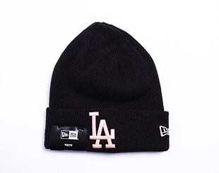 New Era MLB League Essential Beanie Los Angeles Dodgers Black / Blush Pink
