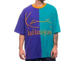 Triko Karl Kani J Block Boxy Tee petrol / purple
