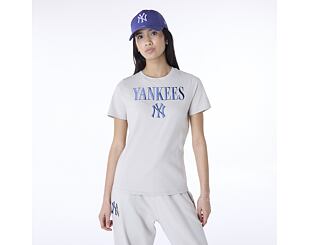 Dámské Triko New Era - MLB Graphic Tee - NY Yankees - Stone