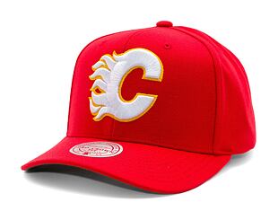 Kšiltovka Mitchell & Ness - Calgary Flames - Team Ground 2.0 Pro Snapback - Red