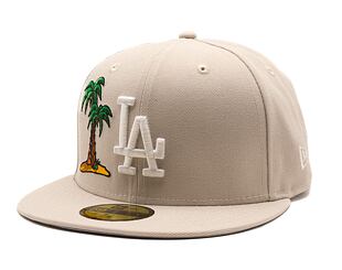 Kšiltovka New Era - MLB Food Icon 59FIFTY - LA Dodgers - Stone / White