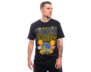 Triko Mitchell & Ness - NBA Big Champ Tee - Golden State Warriors - Black