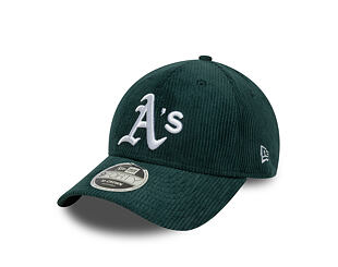 Kšiltovka New Era - MLB Cord 9FORTY M-CROWN - Oakland Athletics - Dark Green