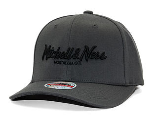 Mitchell & Ness Pinscript Redline Snapback Branded Charcoal Cap