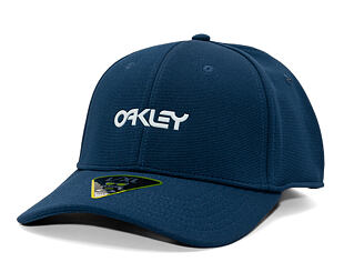 Kšiltovka Oakley - 6 Panel Stretch Metallic Hat - Abyss/White