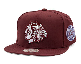 Cap Mitchell & Ness - NHL Fashion Basic Snapback - Chicago Blackhawks - Dark Purple