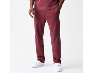 Pants New Era - Branded Washed Straight Sweatpants - Burgundy