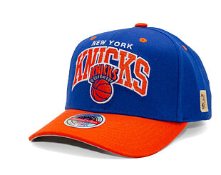Cap Mitchell & Ness - NBA Team Arch Snapback - New York Knicks - Blue / Orange