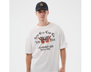 Tee New Era - Branded Oversized Graphic Tee - White