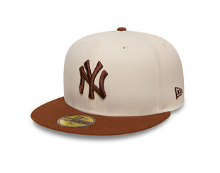 Cap New Era - MLB League Essential 59FIFTY - NY Yankees - Cream / Deep Auburn
