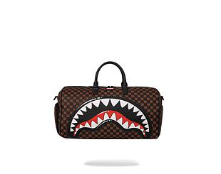 Bag Sprayground - Sharks In Paris Wtf Bubble Brown Check Duffle