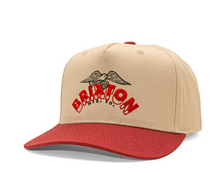 Cap Brixton - Brixton Banner Snapback - Whitecap/Dark Brick