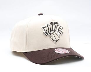 Cap Mitchell & Ness - NBA Brown And Cream Pro Snapback - New York Knicks - Cream