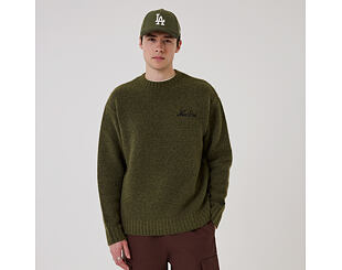 Sweater New Era - Branded Simple Knit Crew - New Olive