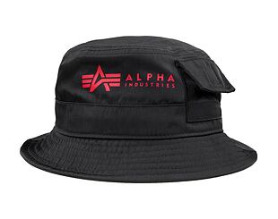Alpha Industries Utility Bucket Hat 116911 Black / Red