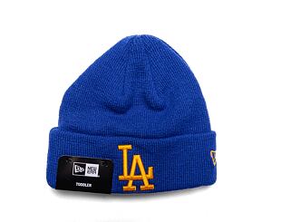 Dětský kulich New Era MLB Kids League Essential Beanie Los Angeles Dodgers Blue Azure / Mellow Yello
