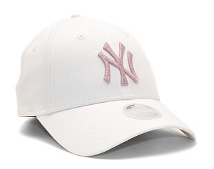 Dámská kšiltovka New Era 9FORTY Womens MLB Metallic Logo New York Yankees White