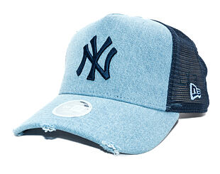 Dámská Kšiltovka New Era - MLB Denim 9FORTY Trucker - NY Yankees - Blue