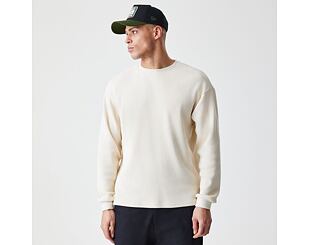 Tee New Era - Branded Longsleeve Waffle Tee - Cream