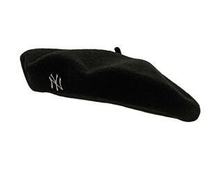 Womens Beret New Era - MLB Wool Pin Beret - NY Yankees - Black