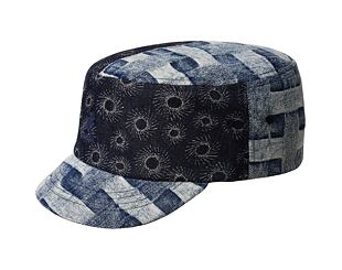 Cap Kangol - TRENDS PACK - Denim Mashup Army Cap - Blue Picnic